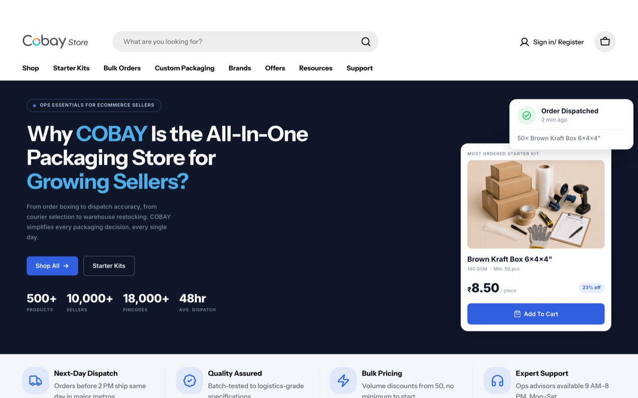 Cobay Store — a Shopify store designed and built by Cobay