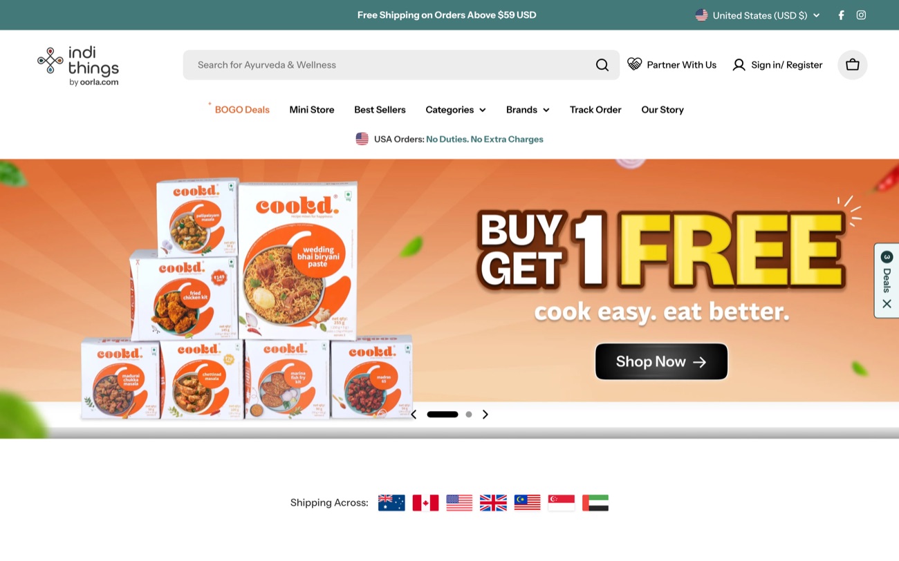 IndiThings — a Shopify store designed and built by Cobay